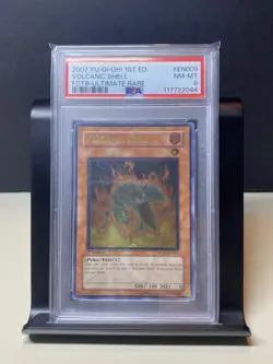 Yu-Gi-Oh! TCG Volcanic Shell - FOTB-EN009 1st Edition Ultimate Rare PSA 8 - Image 1