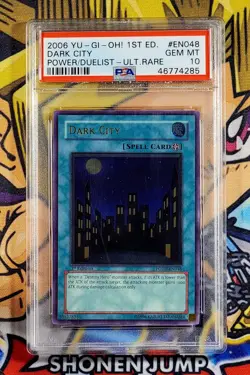 Yu-Gi-Oh! DARK CITY 1st Ed Power Of The Duelist POTD-EN048 PSA 10 Ultimate GEM - Image 1