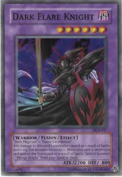 Yu-Gi-Oh Dark Flare Knight DCR-017 Ultra Rare Unlimited Near Mint - Image 1