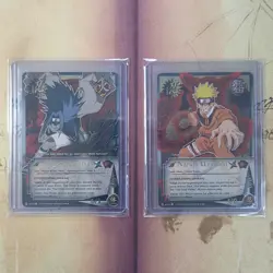 Naruto CCG Bundle, Naruto Uzumaki Us122 Sasuke Uchiha Us123 Foil NM Vintage Card - Image 1