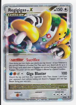 Regigigas LV.X DP30 Diamond & Pearl Promo Holo Pokemon Card LP Raw - Image 1