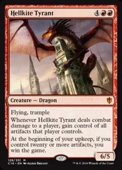 Hellkite Tyrant Light Play, English Magic the Gathering MTG Commander 2016 - Image 1