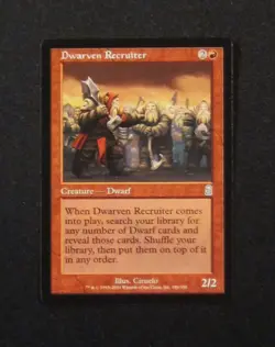 MTG DWARVEN RECRUITER Red Creature Odyssey - Image 1