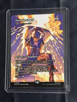 MTG Patriotic Shield - Sword of Fire and Ice (Borderless) Marvel Universe - Image 1