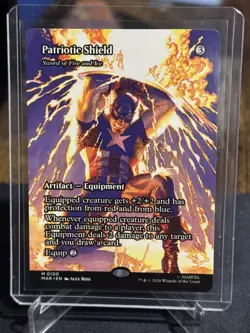 MTG Patriotic Shield - Sword of Fire and Ice (Borderless) Marvel Universe - Image 4