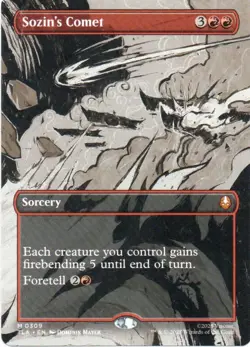 MTG: Avatar: The Last Airbender: Borderless Sozin's Comet (0309): LP Condition - Image 1