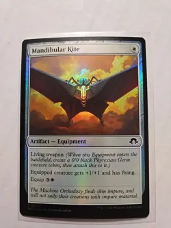 Mandibular Kite (Foil) - Modern Horizons 3 - LP - Common - Equipment - MTG - Image 1