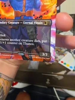 Thanos Deaths Consort Borderless Commander Marvel Super Heroes MTG - Image 5