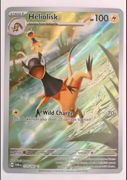 Heliolisk 177/167 Illustration Rare Twilight Masquerade Pokemon Holo Near Mint - Image 1