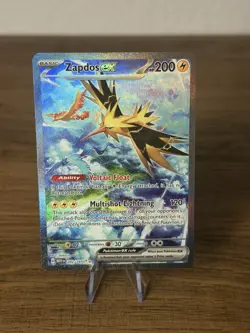 2023 The Pokemon Company Pokemon TCG Zapdos ex #202/165 151 SIR Full Art Holo NM - Image 1
