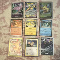 Nintendo Pokemon TCG 9-Card Eeveelution Lot - Image 1