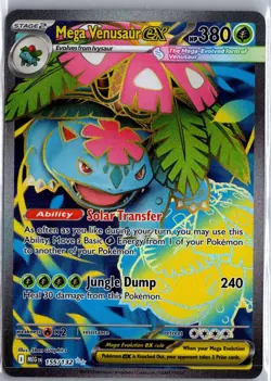 Mega Venusaur ex 155/132 Ultra Rare Mega Evolution Pokemon Holo NM/M - Image 1