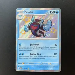 Palafin Shiny Rare Pokemon TCG Paldean Fates 124/091 - Image 1