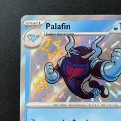 Palafin Shiny Rare Pokemon TCG Paldean Fates 124/091 - Image 2