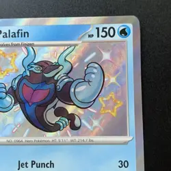 Palafin Shiny Rare Pokemon TCG Paldean Fates 124/091 - Image 3