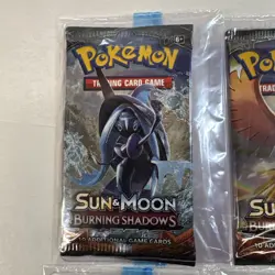 Pokemon Sun & Moon Burning Shadows Booster Pack Art Set Factory Sealed Lot Of 4 - Image 2