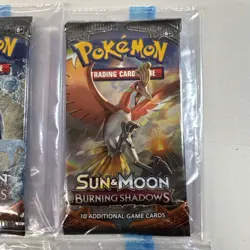 Pokemon Sun & Moon Burning Shadows Booster Pack Art Set Factory Sealed Lot Of 4 - Image 3