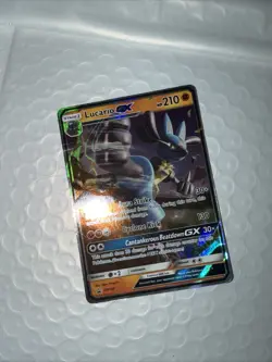 Pokemon TCG Lucario GX SM100 Sm Stage 1 Promo Holo 210 HP English Card - Image 2