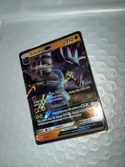 Pokemon TCG Lucario GX SM100 Sm Stage 1 Promo Holo 210 HP English Card - Image 3