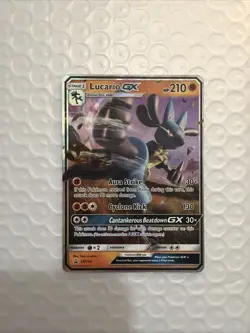 Pokemon TCG Lucario GX SM100 Sm Stage 1 Promo Holo 210 HP English Card - Image 4