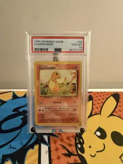 PSA 10 1999 Pokemon Base Set Charmander 46/102 English Regular - Image 1