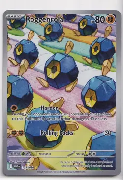 Roggenrola 127/086 Illustration Rare White Flare Pokemon Holo Near Mint - Image 1