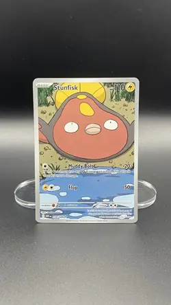 Stunfisk Illustration Holo IR 118/086 White Flare Pokemon Card NM - Image 1