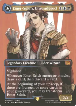 MTG Emet-Selch, Unsundered (0394) *Non-Foil* Borderless Final Fantasy NM/MT - Image 1