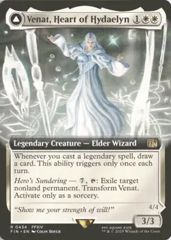 MTG Venat, Heart of Hydaelyn (0434) *Non-Foil* Extended Art Final Fantasy NM/MT - Image 1
