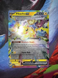 Pokemon TCG Pikachu ex 057/217 Holofoil Double Rare ME: Ascended Heroes - Image 1