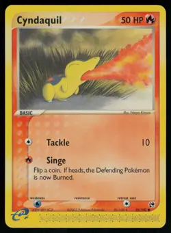 Cyndaquil 59/100 Common Sandstorm Pokemon Lightly Played - Image 1
