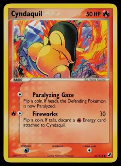 Cyndaquil 54/115 Common Unseen Forces Pokemon Lightly Played - Image 1