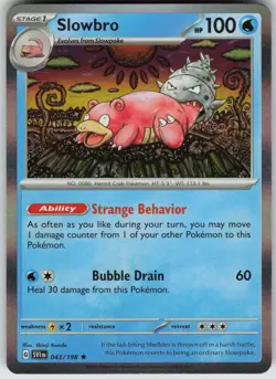 Slowbro 043/198 Rare Holo Scarlet & Violet - Near Mint - Image 1
