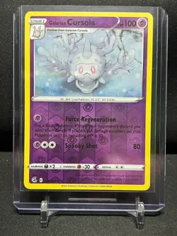 Galarian Cursola 118/264 Reverse Holo Rare Pokemon 2021 Fusion Strike NM - Image 1