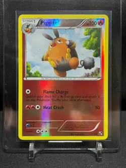 Pignite 17/114 Reverse Holo Pokemon 2011 B&W Black & White LP - Image 1
