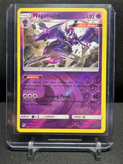 Naganadel 108/214 Reverse Holo Rare Pokemon 2018 Lost Thunder - LP - Image 1