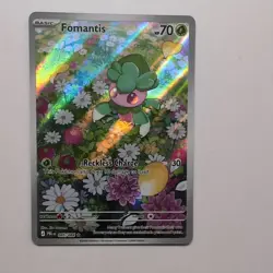 Fomantis Illustration Rare Me05: Pitch Black 085/084 NM Pack Fresh Pokemon TCG - Image 3