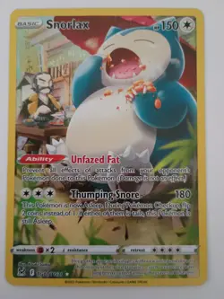 Pokemon Snorlax TG10/TG30 Lost Origin Trainer Gallery Holo Near Mint - Image 1