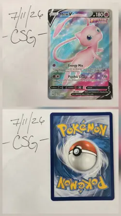 Mew V 250/264 - Fusion Strike - Full Art - English Pokemon TCG - Image 3