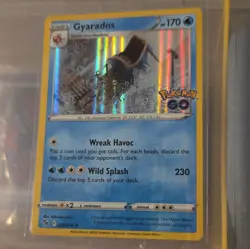 Pokemon TCG Gyarados Holo Rare Pokemon GO EN 022/078 Stage 1 HP 170 - Image 1