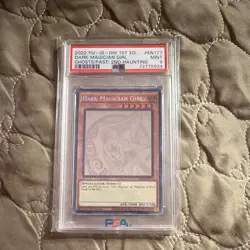 Konami 2022 Yu-Gi-Oh! Dark Magician Girl Ghost Rare 1st Ed GFP2-EN177 PSA 9 - Image 1