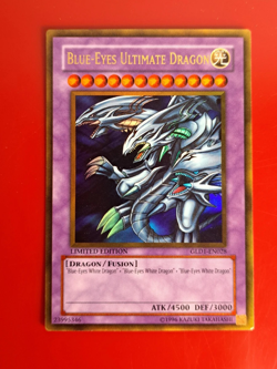 Yu-Gi-Oh! Blue-Eyes Ultimate Dragon (GLD1-EN028) LIMITED GOLD EDITION, NM - Image 2
