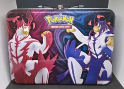 Pokemon Trading Card Game Tin Lunch Box Case with Handle empty - Image 1