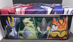 Pokemon Trading Card Game Tin Lunch Box Case with Handle empty - Image 4