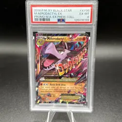 Pokemon PSA 6 M Aerodactyl EX Black Star Promo Holo Card XY98 XY - Image 1