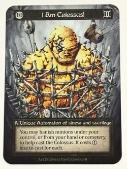 I Am Colossus! Unique Gothic NM Sorcery: Contested Realm - Image 1