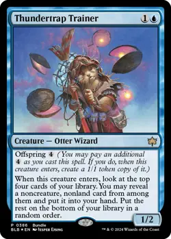 Foil - Thundertrap Trainer (BLB Bundle) - 386 / NM / English MTG - Image 1