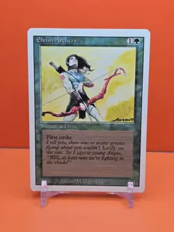 🟢🟢🟢 1994 MAGIC The Gathering ELVISH ARCHERS REVISED 3RD EDITION PLAYED 🟢 - Image 1