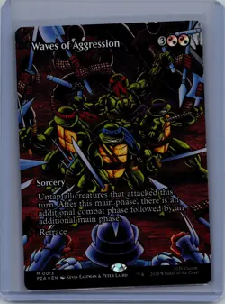 Waves of Aggression (Borderless) PZA 13 Foil M NM - Image 1