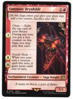 Summon: Brynhildr 160 R FINAL FANTASY MTG - Image 1